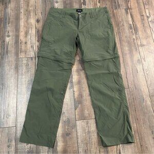 Marmot Pants Convertible Green Camping Hiking Women's Size 14 Shorts